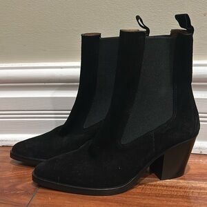 Toral Suede Ankle Boot - Black